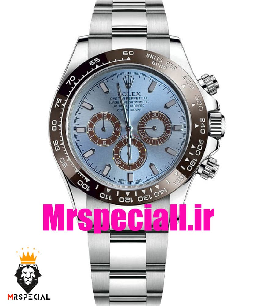 ساعت رولکس مردانه مدل دیتونا کرنوگراف استیل صفحه تیفانی 020860 ROLEX DAYTONA