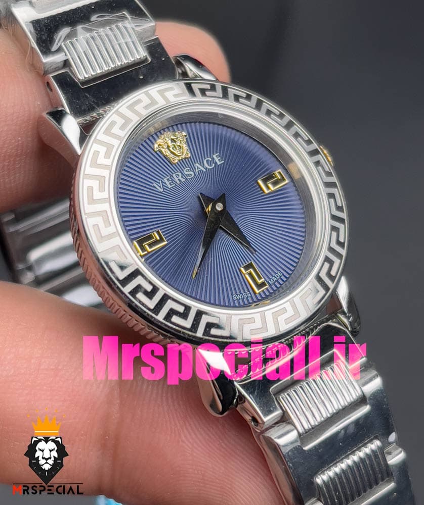 ساعت ورساچه زنانه کوارتز استیل صفحه ابی 020850 VERSACE — تصویر ۷