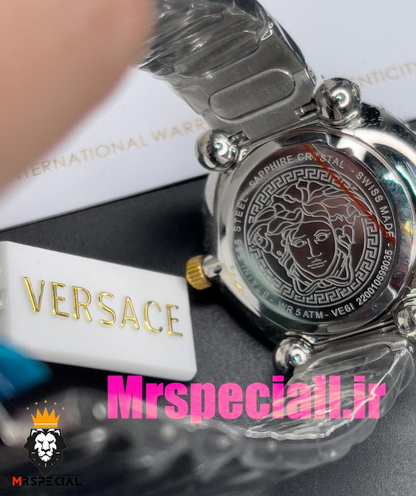 ساعت ورساچه زنانه کوارتز استیل صفحه سبز 020848 VERSACE — تصویر ۸