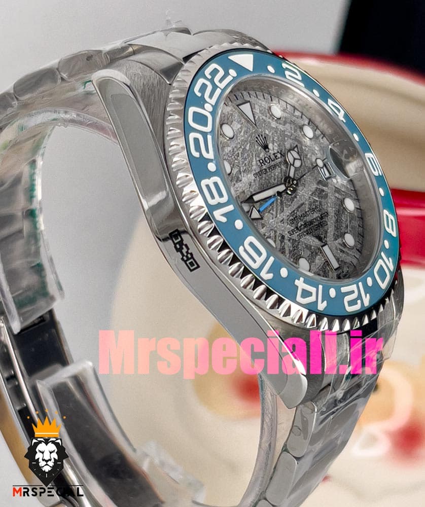 ساعت رولکس مردانه مدل جی ام تی مستر کوارتز استیل صفحه سرامیک 020837 ROLEX GMT MASTER — تصویر ۶