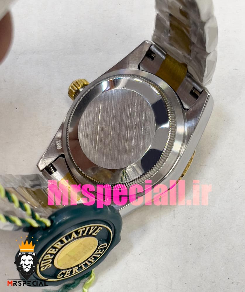ساعت زنانه رولکس دیت جاست اتوماتیک دورنگ طلایی صفحه سبز 020828 ROLEX DATEJUST — تصویر ۷