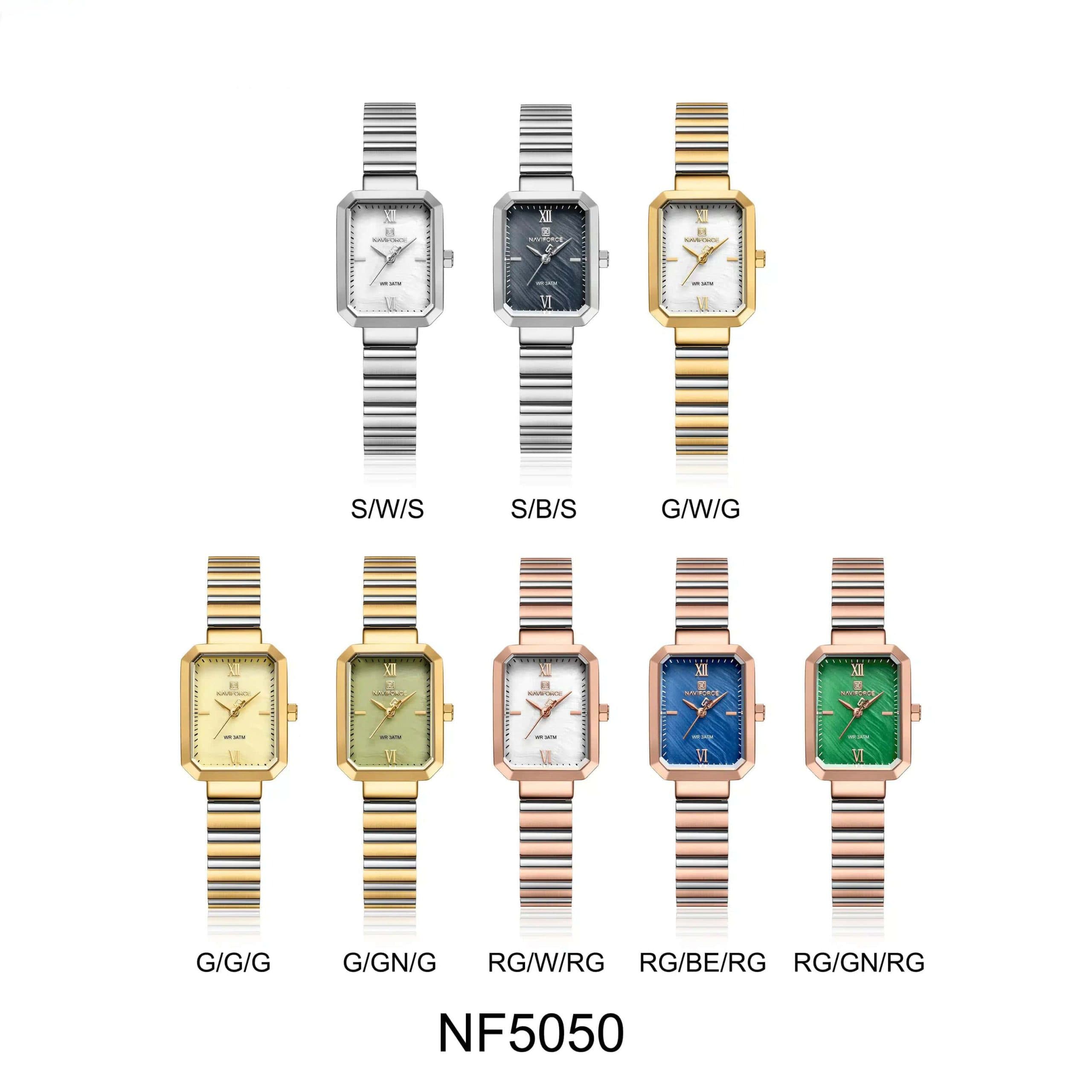 ساعت مچی زنانه نیوی فورس Naviforce NF 5050 RG/W/RG — تصویر ۷
