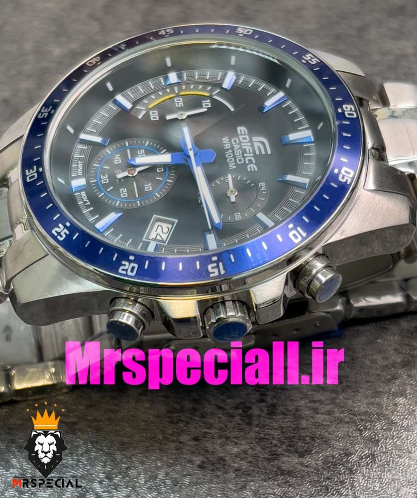 ساعت کاسیو ادیفایس مردانه استیل صفحه مشکی Casio Edifice EFV-540D 020805 — تصویر ۶