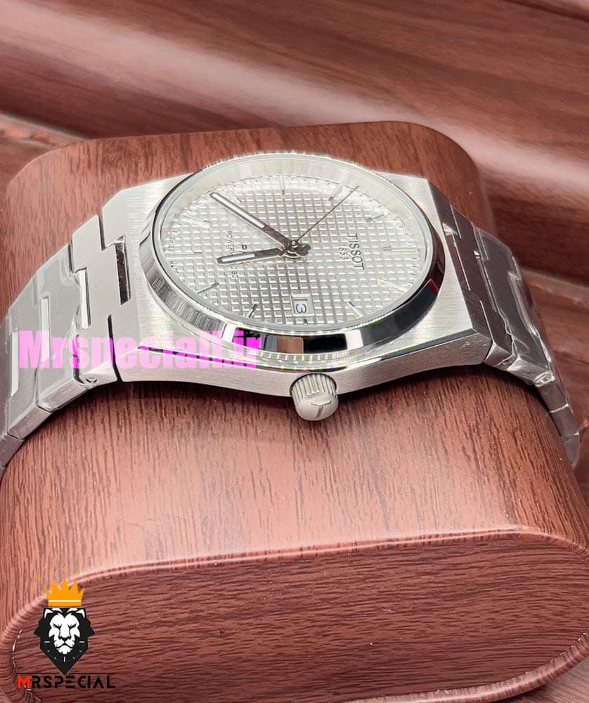 ساعت تیسوت مدل پی ار ایکس مردانه کوارتز استیل صفحه سفید 020799 TISSOT PRX — تصویر ۱۱
