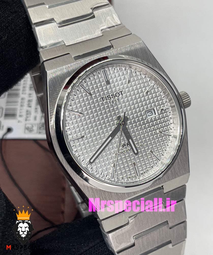 ساعت تیسوت مدل پی ار ایکس مردانه کوارتز استیل صفحه سفید 020799 TISSOT PRX — تصویر ۱۲
