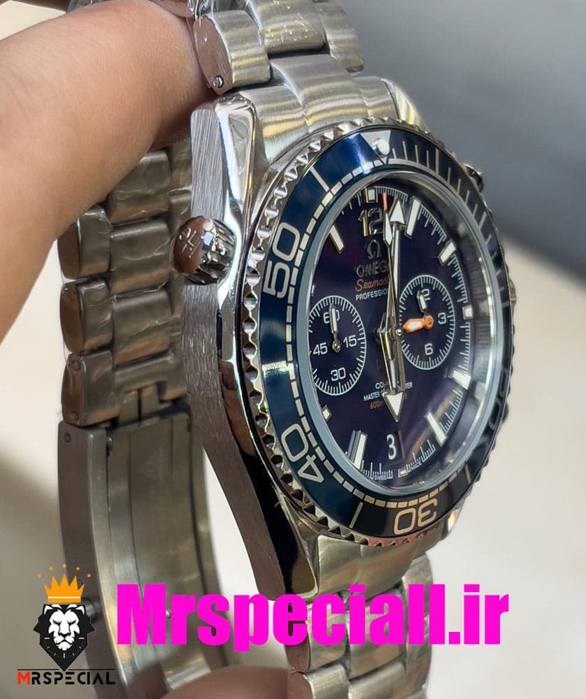 ساعت امگا سیمستر کرنوگراف استیل صفحه ابی OMEGA Seamaster 020789 — تصویر ۱۱