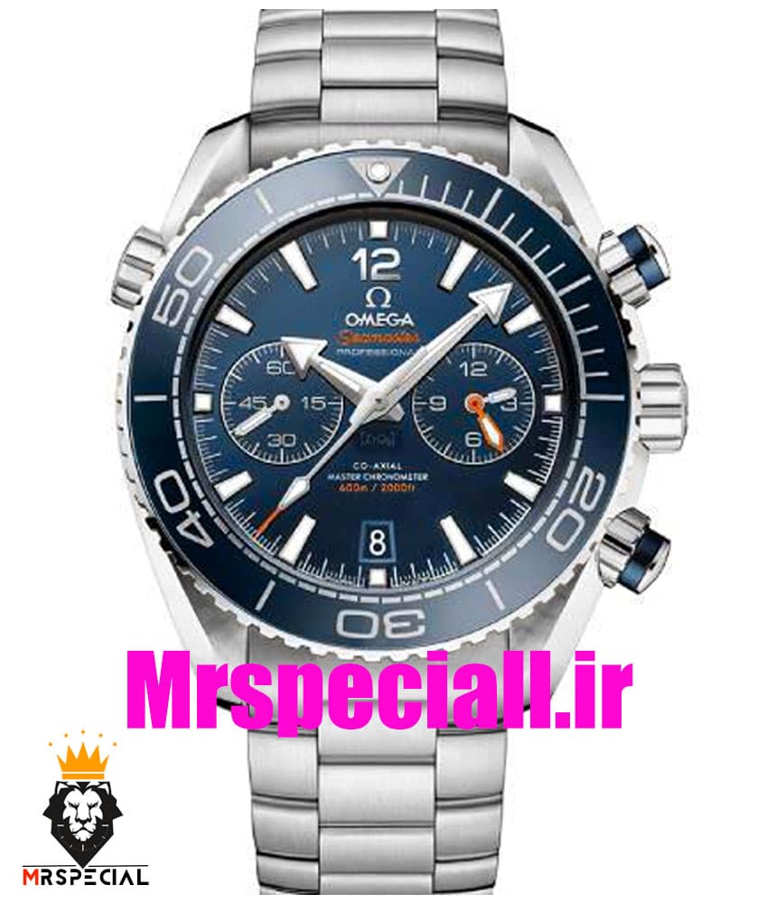 ساعت امگا سیمستر کرنوگراف استیل صفحه ابی OMEGA Seamaster 020789
