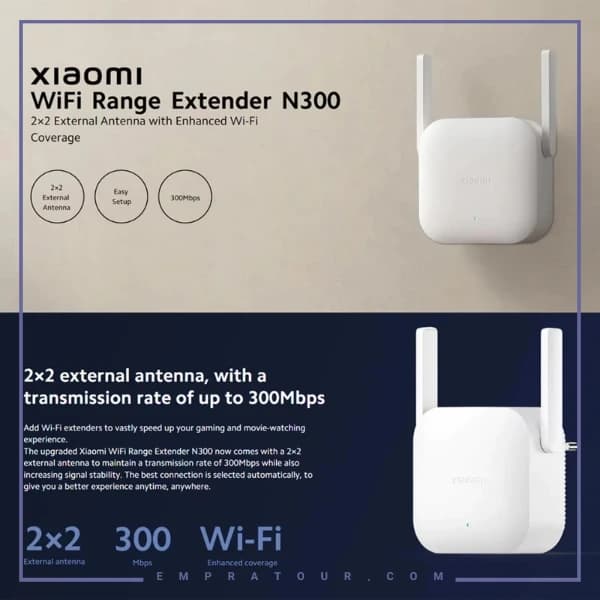تقویت کننده وای فای شیائومی N300 DVB4398GL — تصویر ۱۱