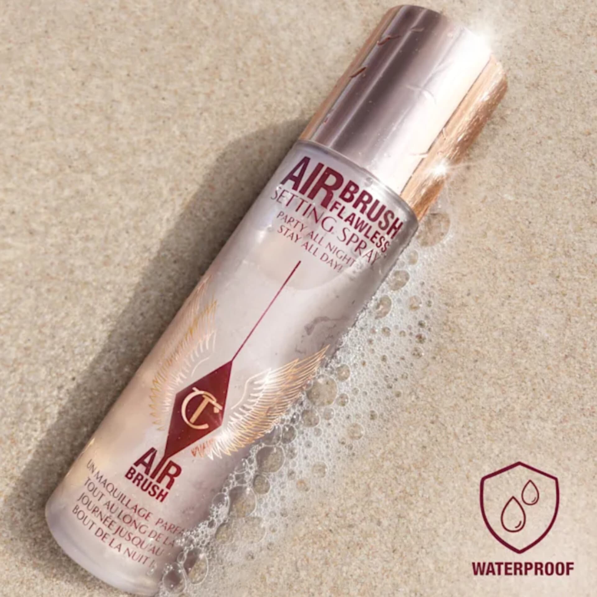 اسپری فیکس آرایش ایر براش شارلوت تیلبری اصل | Airbrush Setting Spray Makeup Charlotte Tilbury 100ml — تصویر ۷