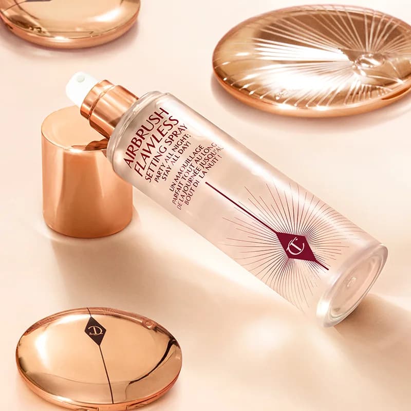 اسپری فیکس آرایش ایر براش شارلوت تیلبری اصل | Airbrush Setting Spray Makeup Charlotte Tilbury 100ml — تصویر ۶