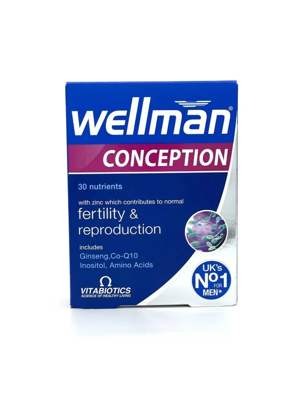 قرص ول من کانسپشن ویتابیوتیکس اصل | Vitabiotics Wellman Conception 30 Tabs — تصویر ۲