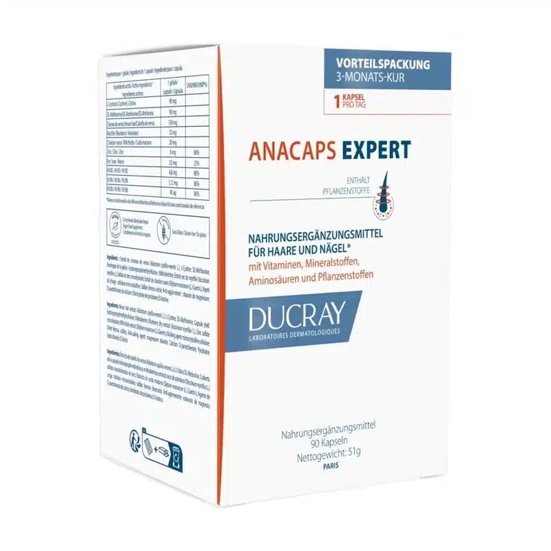 کپسول آناکپس اکسپرت دوکری اصل | DUCRAY Anacaps Expert 90 Capsules — تصویر ۴