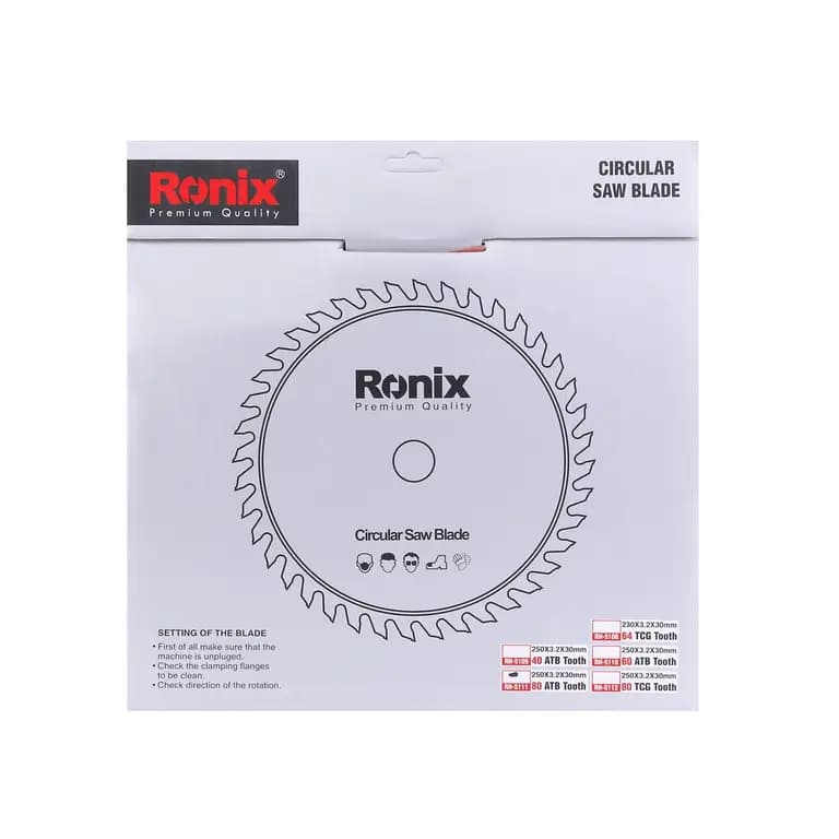 تیغ اره الماسه چوب رونیکس سایز 80×250 مدل RH-5111 — تصویر ۶