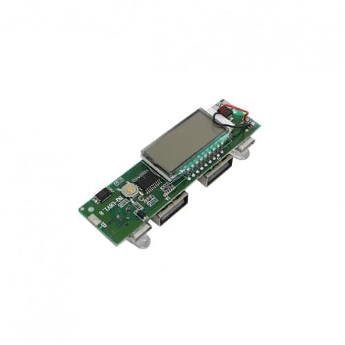 ماژول شارژر / دشارژر باتری لیتیومی دارای نمایشگر و دو ورودی / خروجی USB مناسب برای ساخت پاور بانک