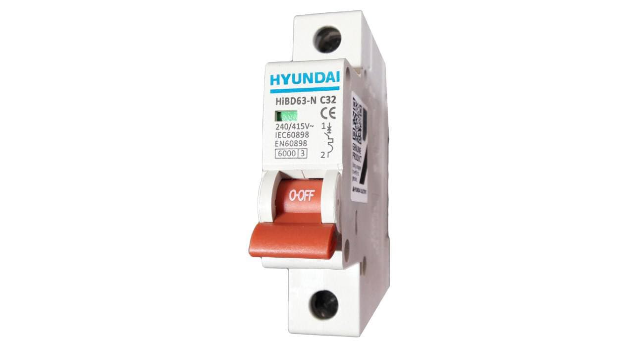 فیوز مینیاتوری تک فاز 32 آمپر هیوندای کد C32