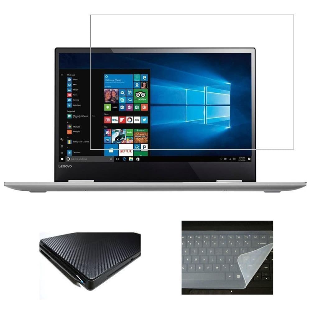 محافظ صفحه نمایش و پشت لپ تاپ مدل AX-301 مناسب برای لپ تاپ 14 اینچ به همراه محافظ کیبورد — تصویر ۲