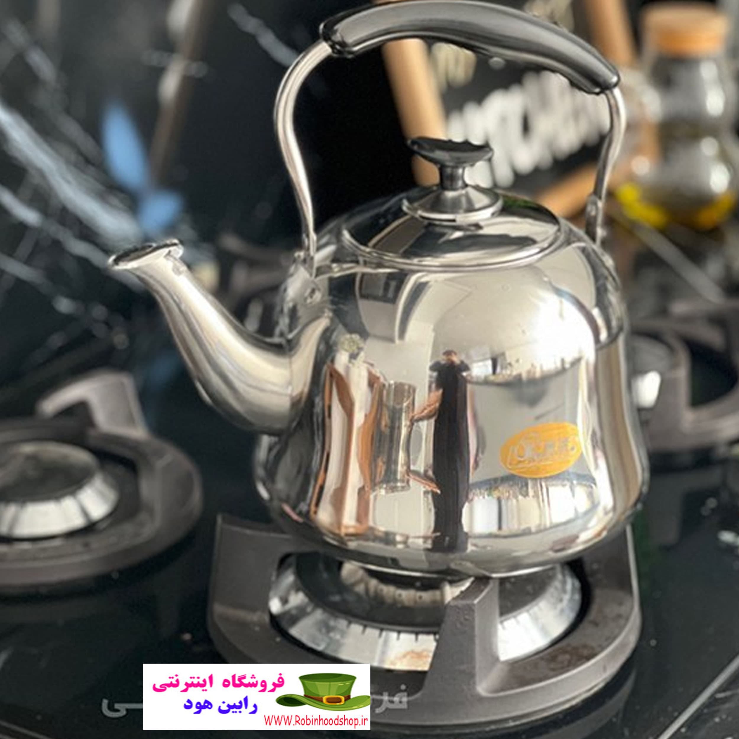 کتری استیل کلاسیک 3 لیتری — تصویر ۲