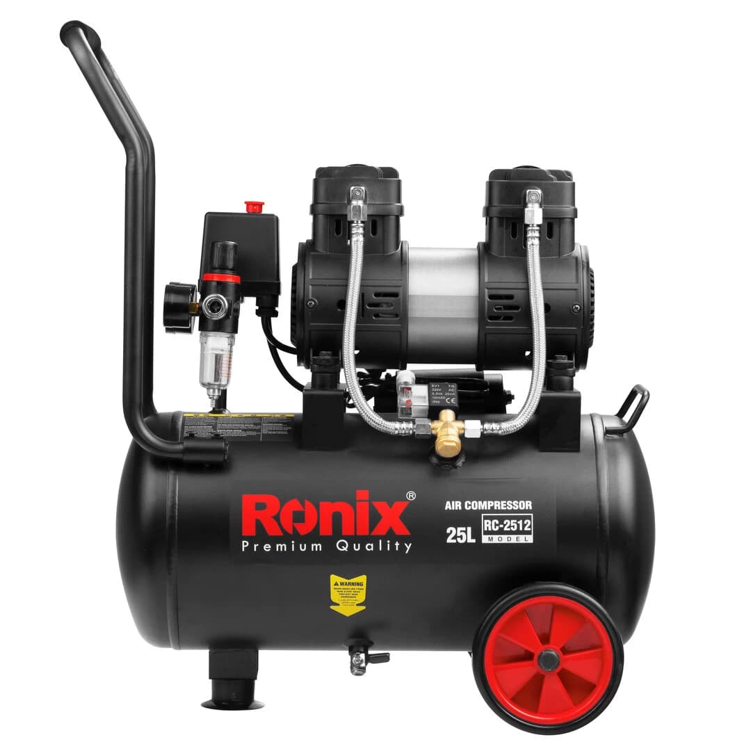 پمپ باد سایلنت 25 لیتری رونیکس مدل RC-2512 — تصویر ۴
