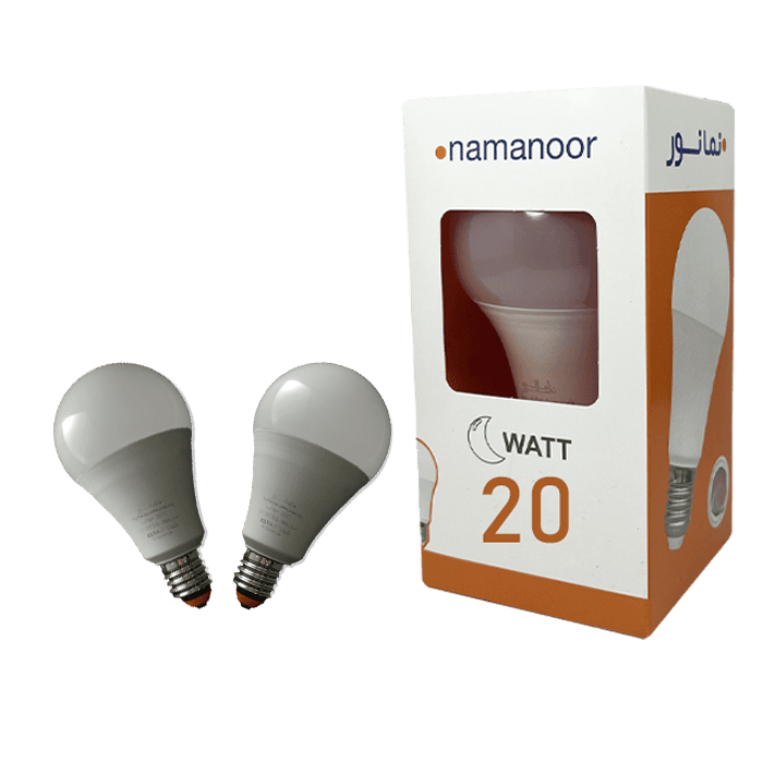 لامپ 20 وات نمانور LED دو عددی