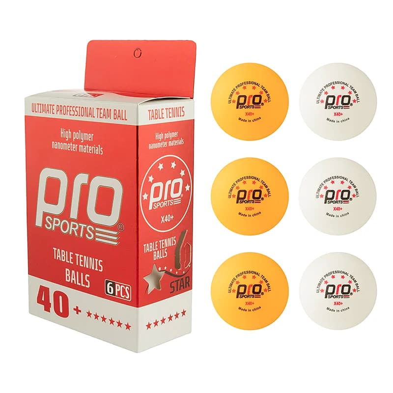 توپ پینگ پنگ پرو اسپرتز 6 ستاره PS-006 بسته 6 عددی — تصویر ۸