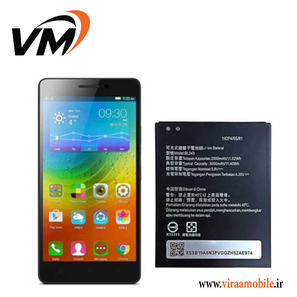 باتری اصلی لنوو Lenovo A7000 – BL243 — تصویر ۲