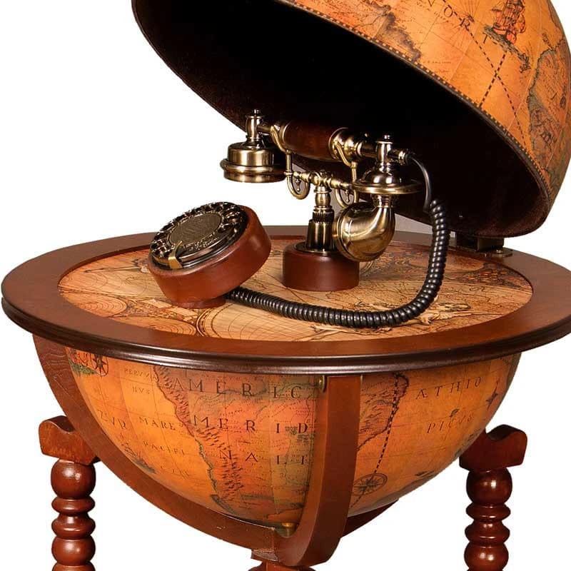 تلفن کره چوبی لوتوس کد TG-814 رنگ BROWN — تصویر ۳