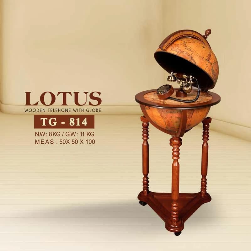 تلفن کره چوبی لوتوس کد TG-814 رنگ BROWN — تصویر ۵