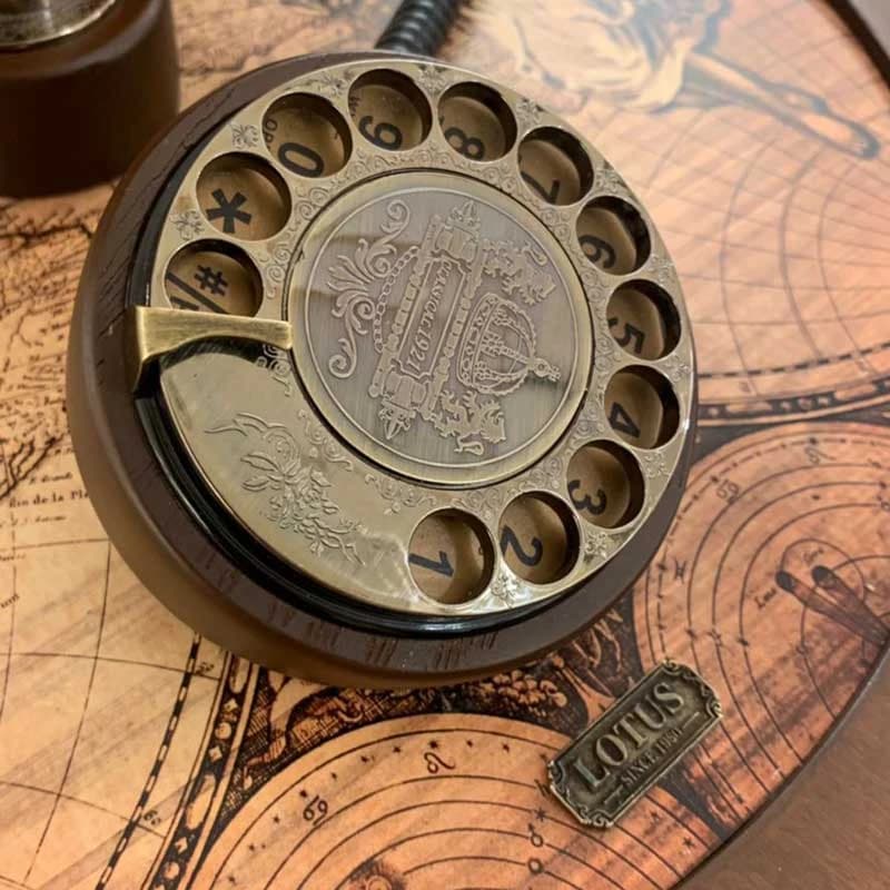 تلفن کره چوبی لوتوس کد TG-814 رنگ BROWN — تصویر ۴