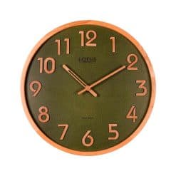 ساعت دیواری لوتوس WD-1326 رنگ WAL/GREEN