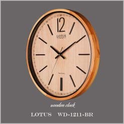 ساعت دیواری لوتوس WD-1213 رنگ WALNUT — تصویر ۳