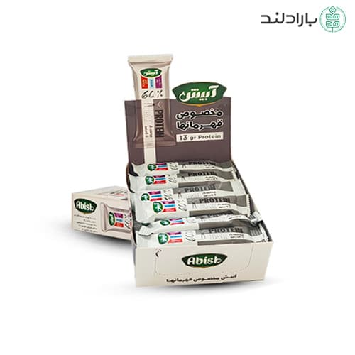 پروتئین بار 60 درصد آبیش عمده – باکس 24 عددی