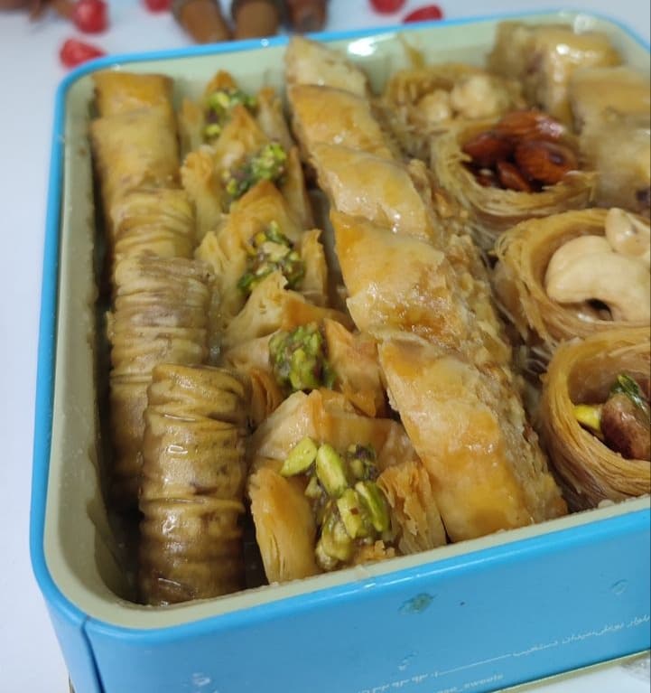 باقلوا لبنانی رژیمی شیرین شده با استویا — تصویر ۲