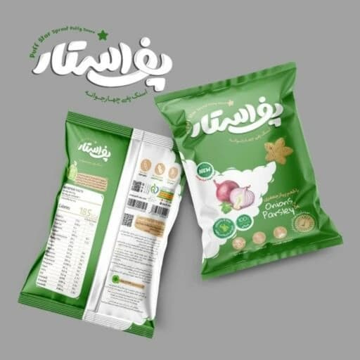 اسنک گیاهی چهار غله پف استار در طعم های مختلف — تصویر ۶