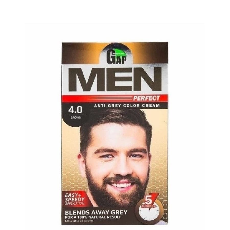 کیت رنگ مو مردانه گپ 4.0 قهوه ای مدل Men Perfect