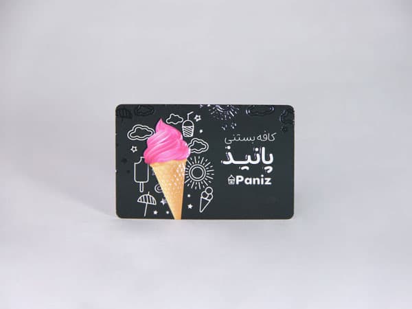 کارت ویزیت سلفون مات مخملی دورگرد موضعی