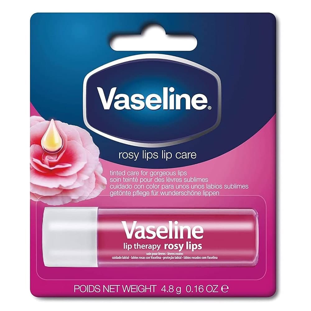 بالم لب استیکی وازلین VASELINE اصل کره جنوبی مدل Rosy Lips — تصویر ۲