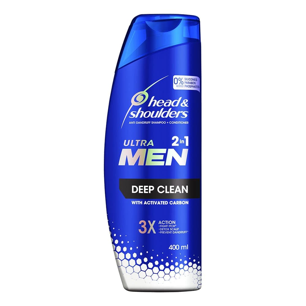 شامپو + حالت دهنده هد اند شولدرز SHOULDERS مدل Deep Clean حجم 400 میلی لیتر