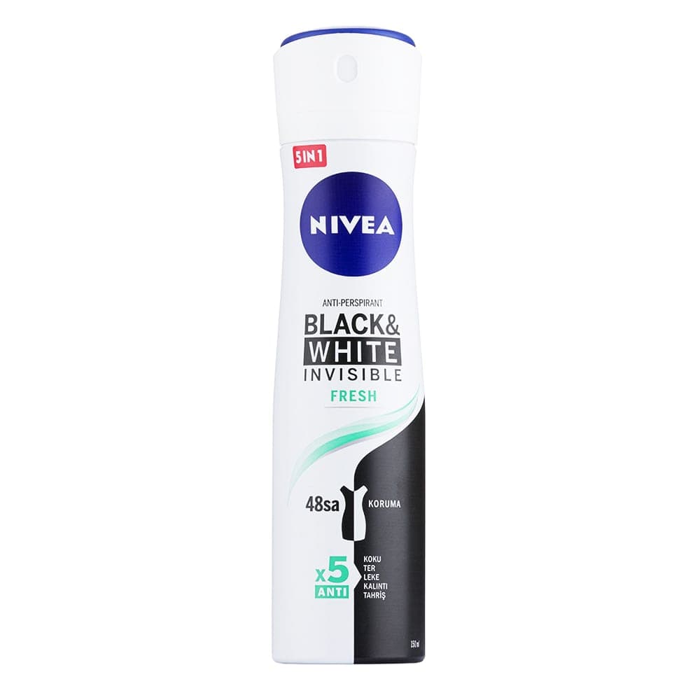 اسپری ضد تعریق زنانه نیوآ NIVEA اصل Black and White Fresh حجم 150 میلی لیتر