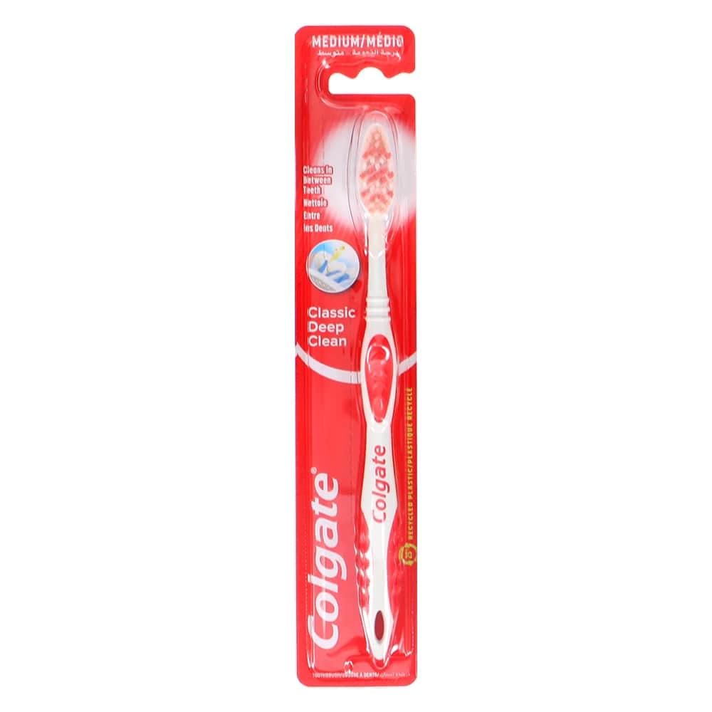 مسواک کلگیت COLGATE اصل ویتنام مدل Classic Deep Clean با برس مدیوم