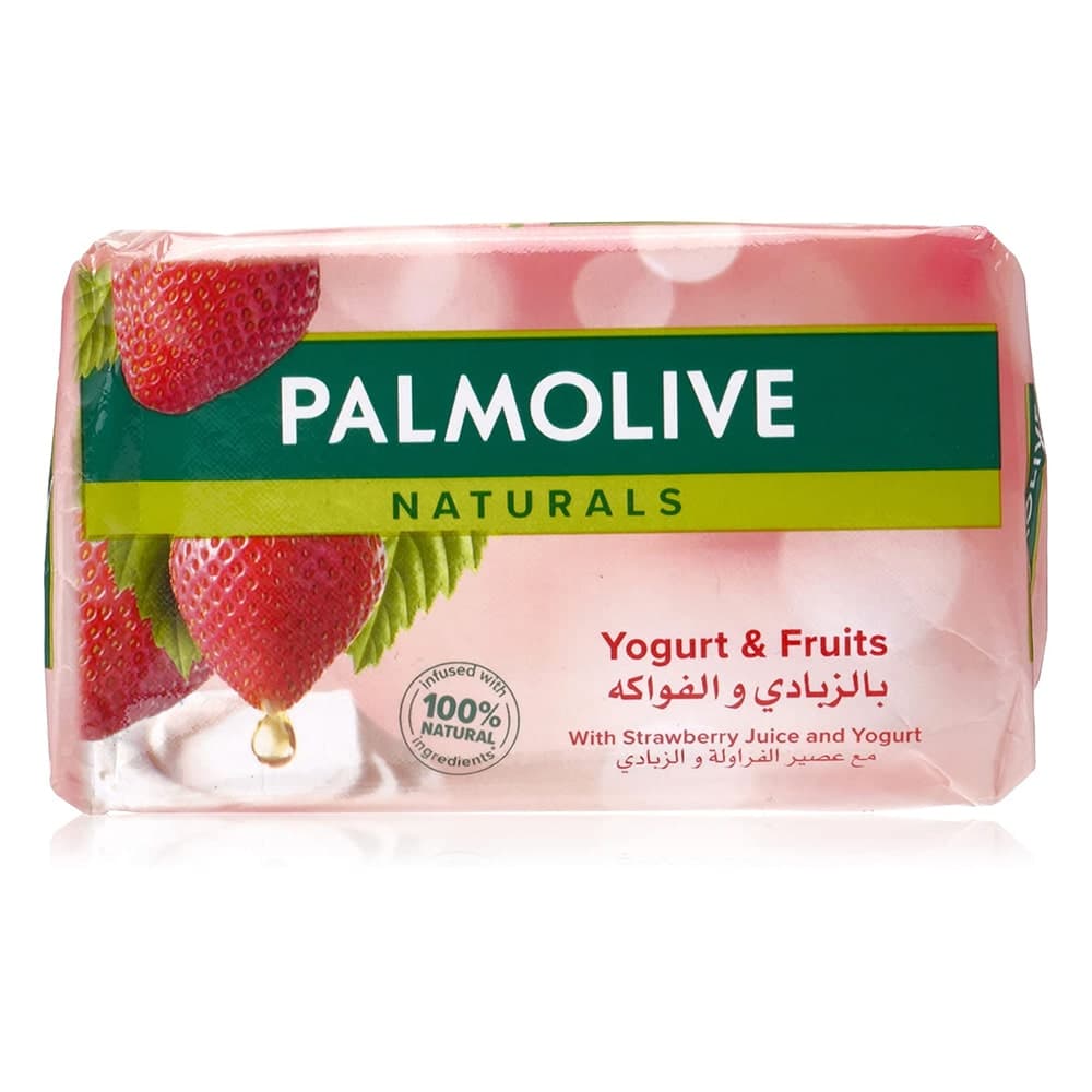 صابون پالمولیو PALMOLIVE اصل عربستان مدل عصاره توت فرنگی وزن 170 گرم