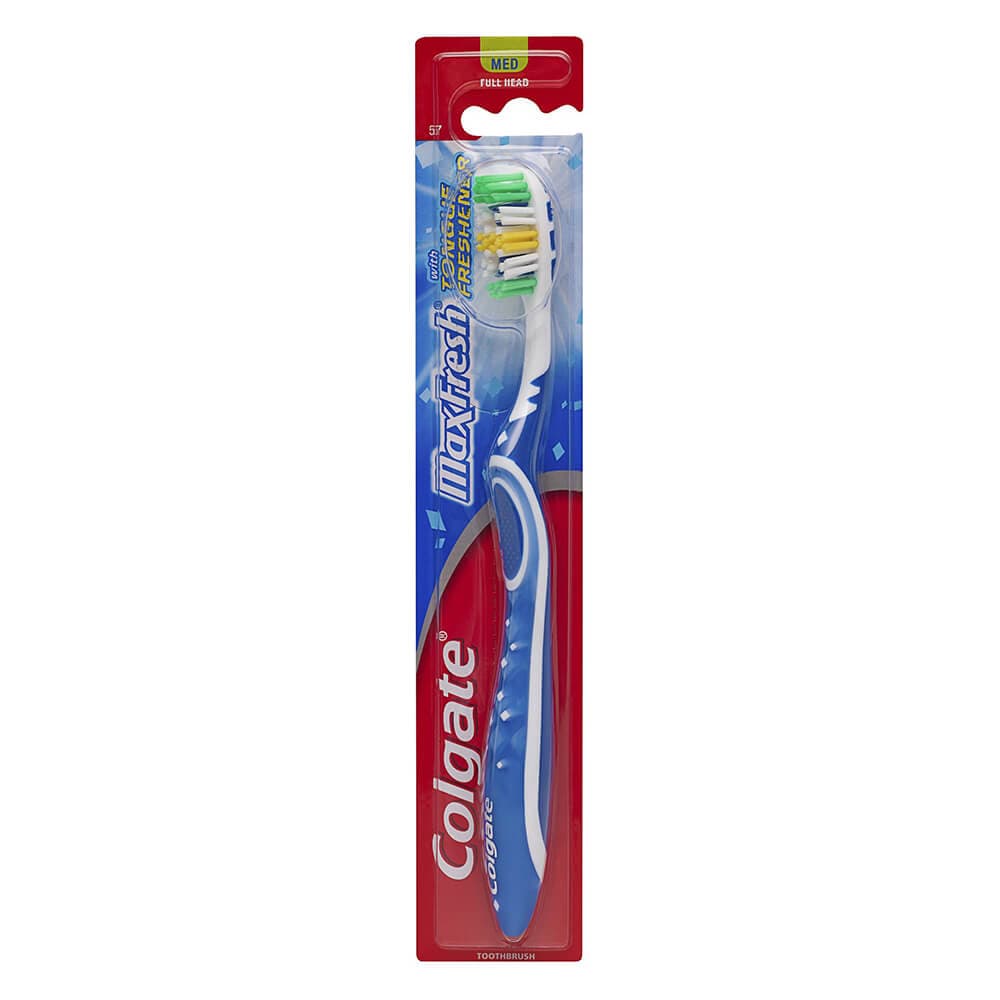 مسواک کلگیت COLGATE اصل وارداتی مدل Max Fresh با برس مدیوم — تصویر ۳
