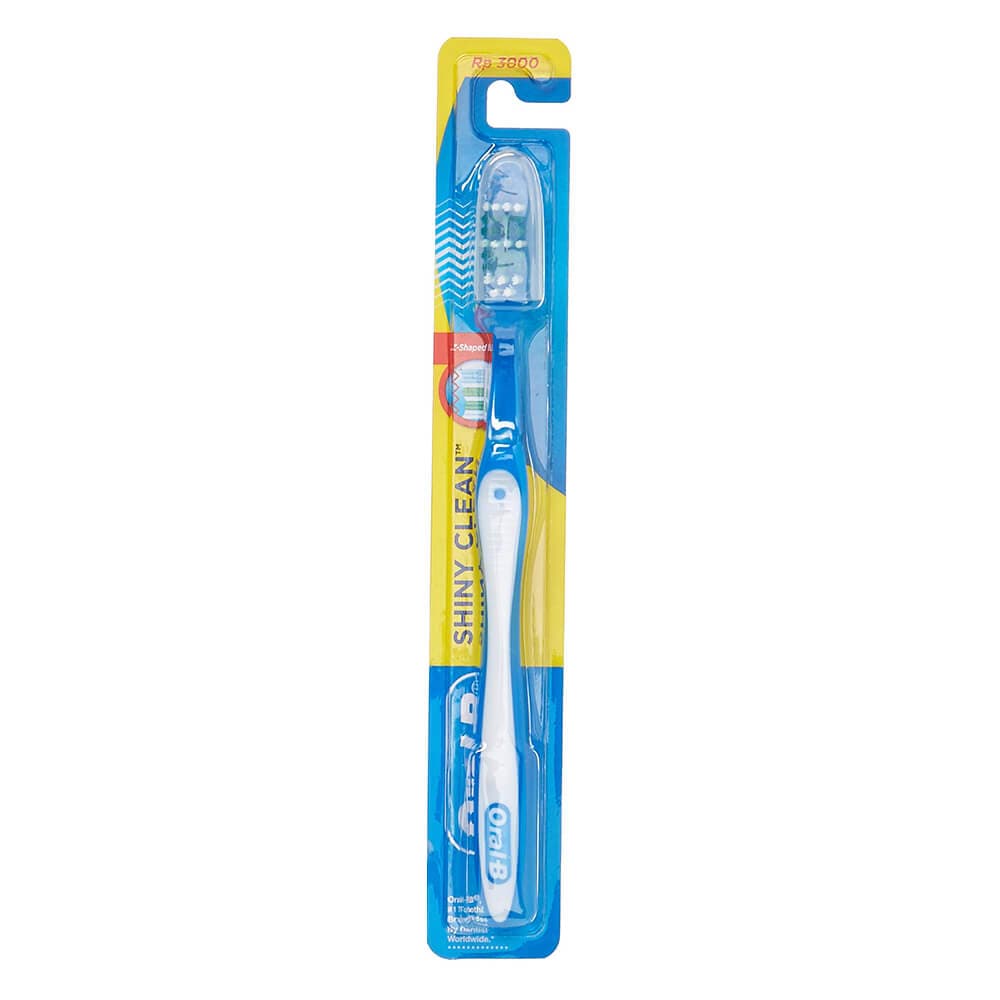 مسواک اورال بی ORAL-B اصل ویتنام مدل Shiny Clean با برس نرم — تصویر ۳