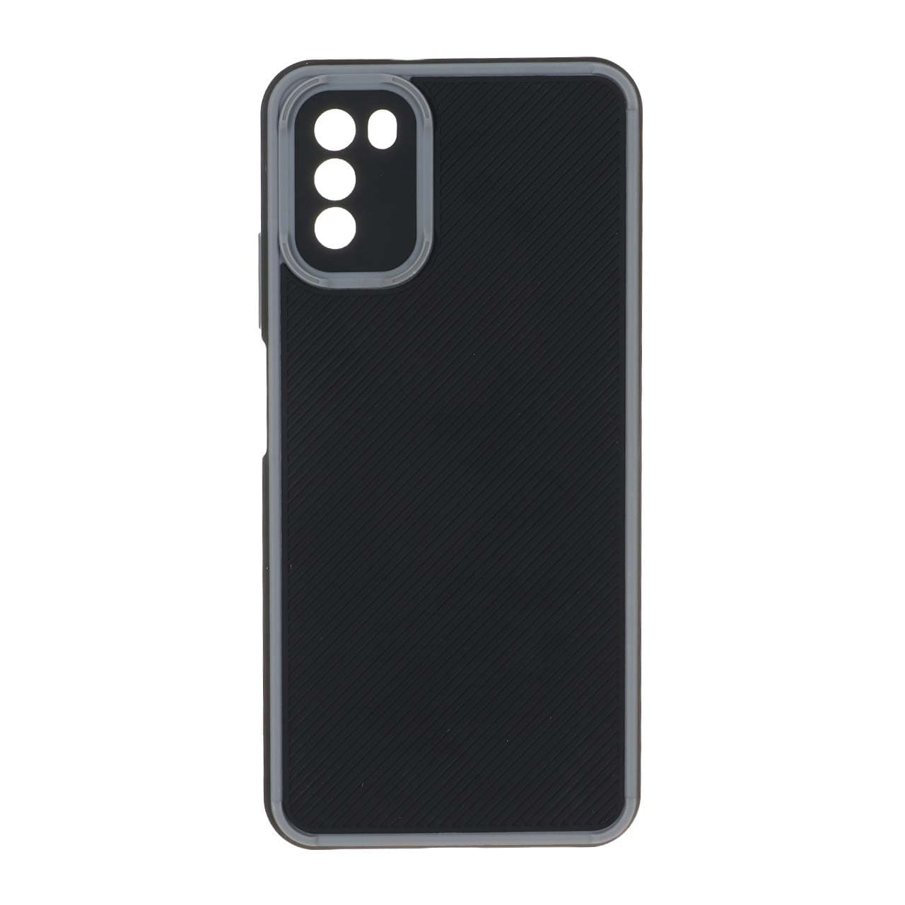 قاب کربنی محافظ لنزدار Xiaomi Poco M3 – طوسی – MPS — تصویر ۳