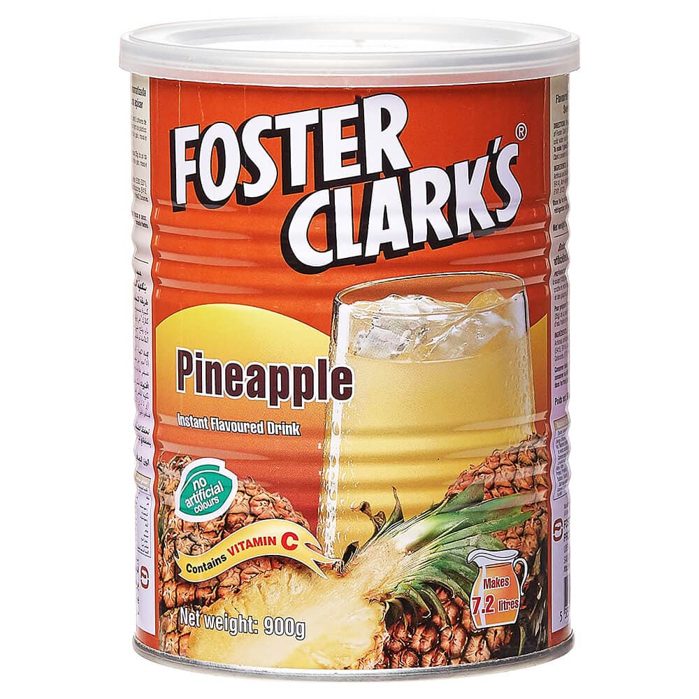 پودر شربت فوستر کلارکس FOSTER CLARK’s اصل اروپایی با طعم آناناس 900 گرم