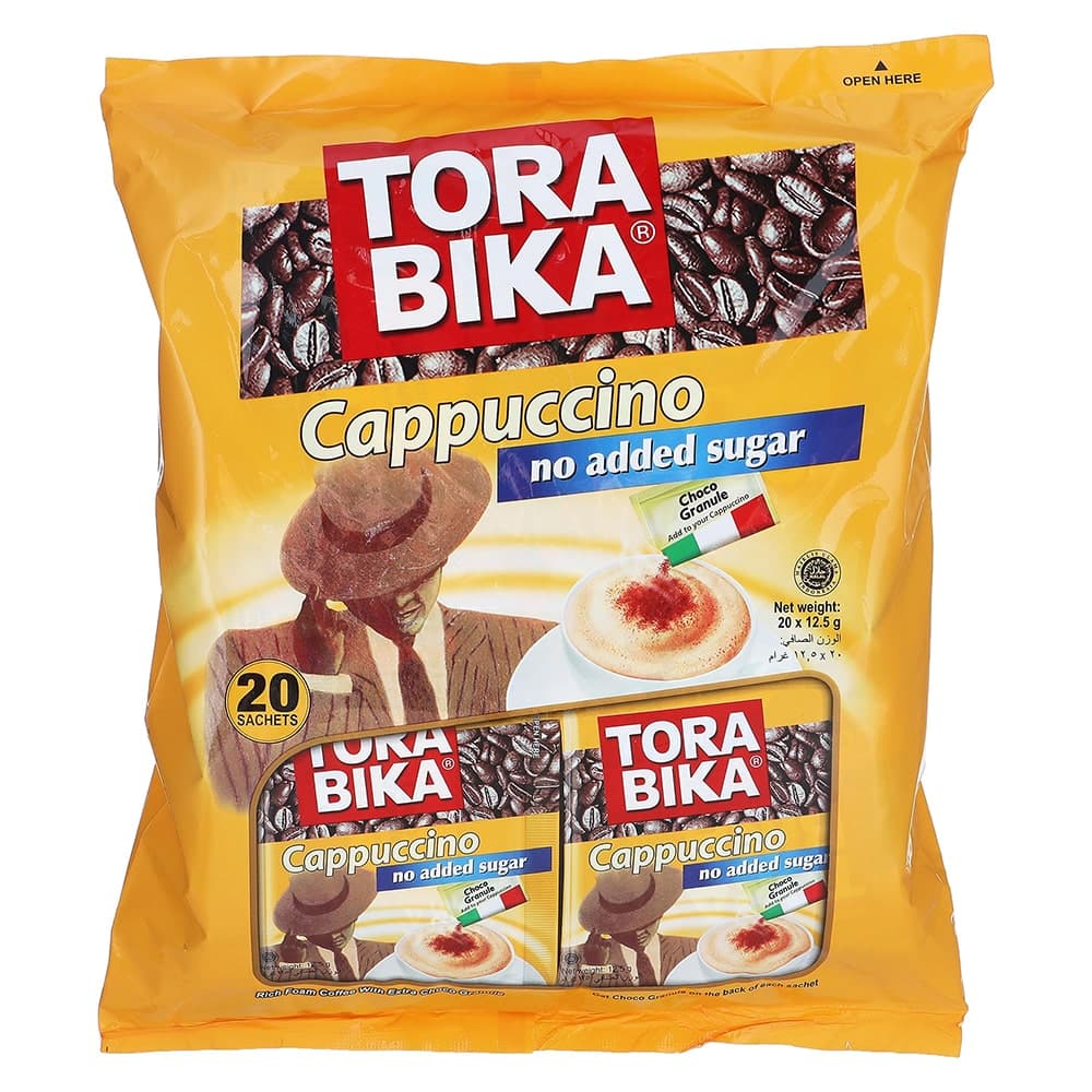 کاپوچینو تورابیکا TORABIKAرژیمی اصل اندونزی بسته 20 عددی