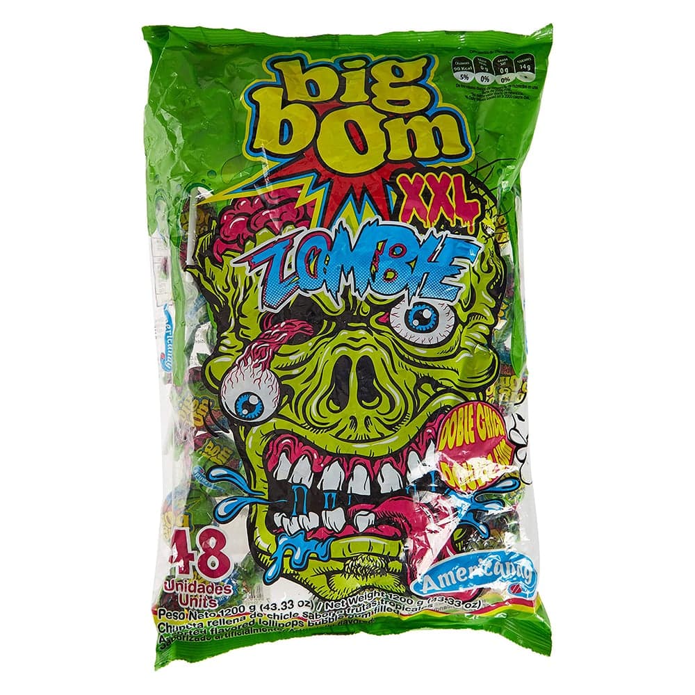 آبنبات چوبی بیگ بوم BIG BOOM مدل زامبی بسته 48 عددی — تصویر ۳