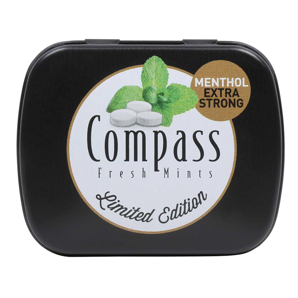 خوش بو کننده دهان کامپس COMPASS اصل آلمان رایحه نعنای تند بسته 14 گرمی — تصویر ۳