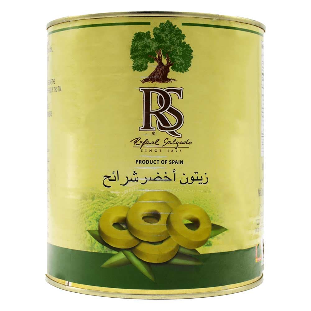 زیتون سبز اسلایس RS اصل اسپانیا وزن 3 کیلوگرم