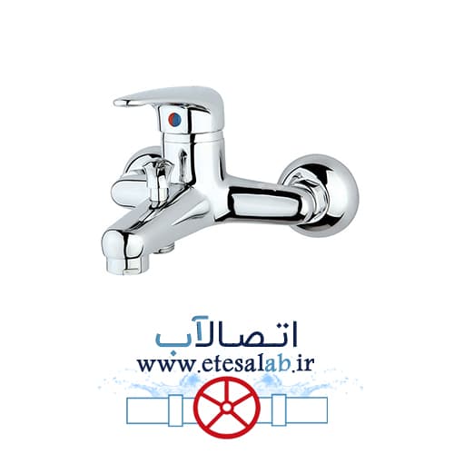 شیر حمام راسان مدل درنا کروم — تصویر ۳