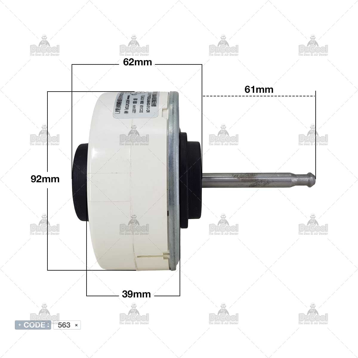 موتور فن داخلی 30 وات DC مدل RD-310-30-8A کولر پاناسونیک — تصویر ۴